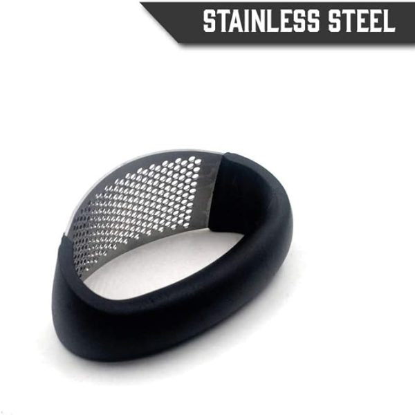 Stainless Steel Garlic Press Rocker – Easy-Clean Garlic Crusher & Mincer