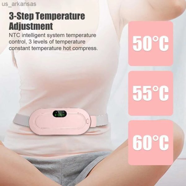 Digital Heating & Vibrating Period Pad – Electric Menstrual Pain Relief Belt