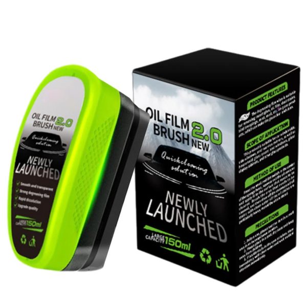Oil Film Brush 2.0 with Extra Liquid-Clear Vision Car Windshield Cleaner (1pc)