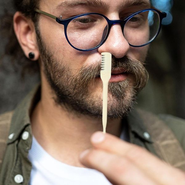 Portable Manual Nose Hair Trimmer – Stainless Steel, Safe & Washable (2-Pack)