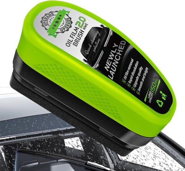 Oil Film Brush 2.0 with Extra Liquid-Clear Vision Car Windshield Cleaner (1pc)