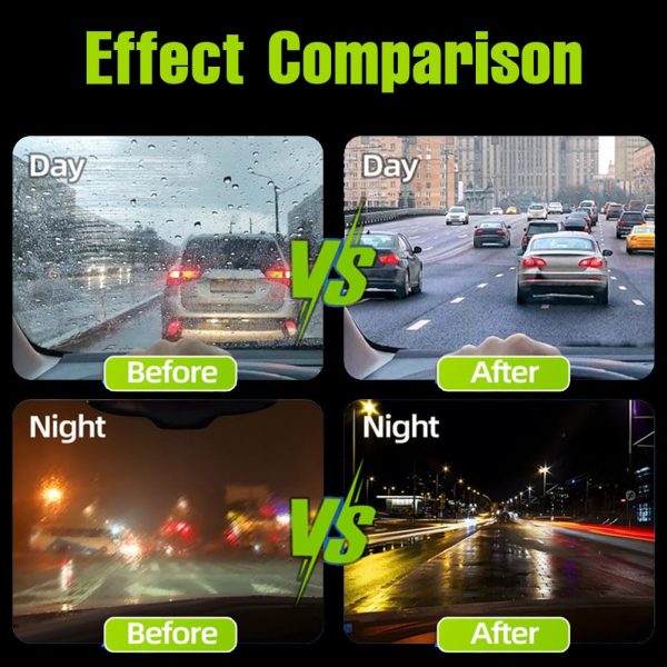 Oil Film Brush 2.0 with Extra Liquid-Clear Vision Car Windshield Cleaner (1pc)