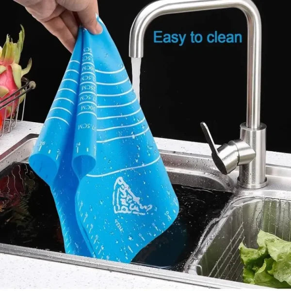 Silicone Baking Mat with Measurements – Non-Stick Roti, Dough & Cookie Sheet Oven Liner