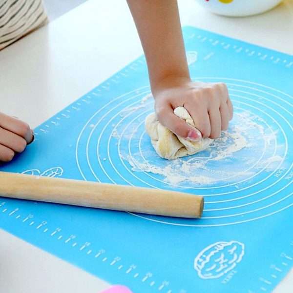 Silicone Baking Mat with Measurements – Non-Stick Roti, Dough & Cookie Sheet Oven Liner