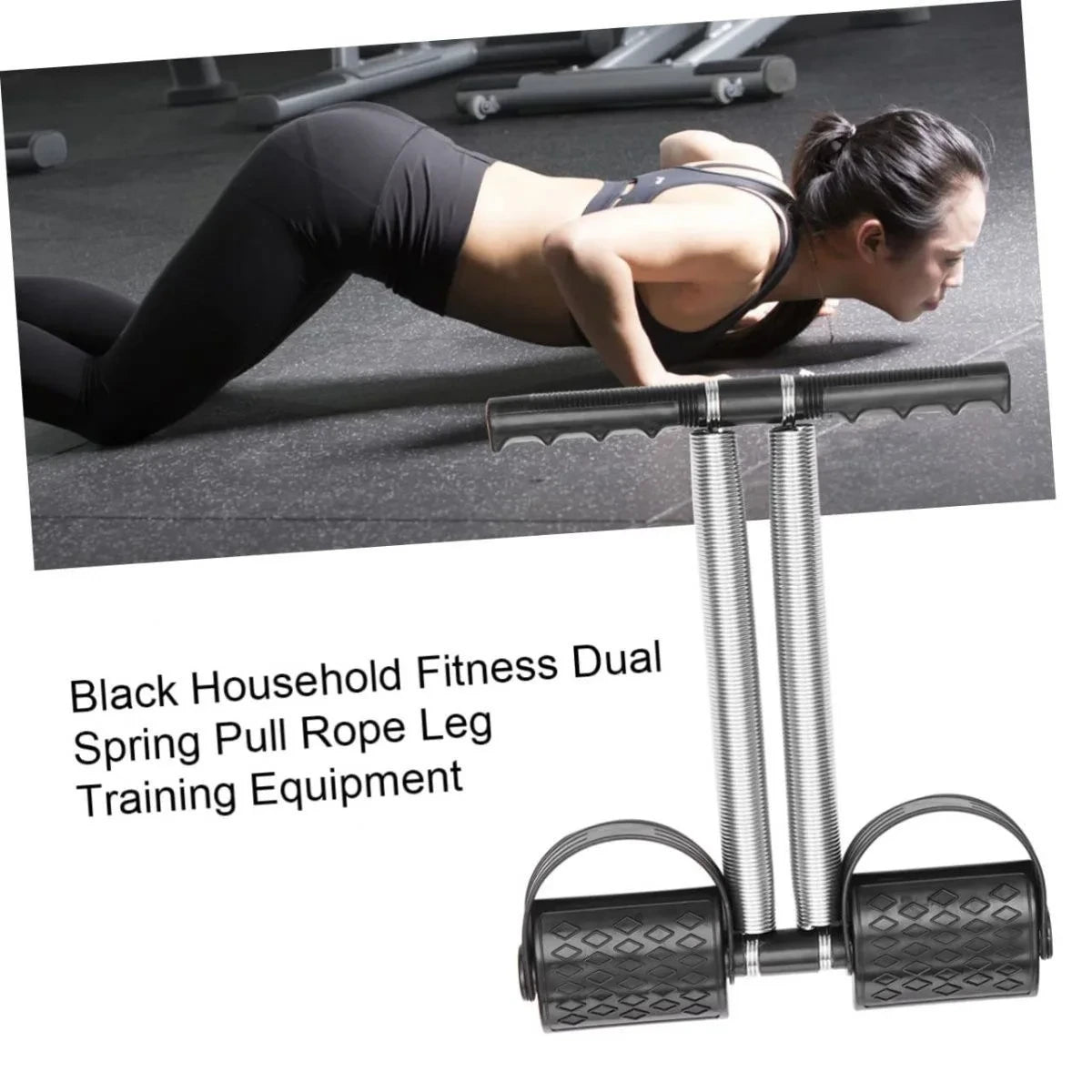 Tummy Trimmer Double Spring Exercise Machine – Leg, Thigh & Ab Exerciser