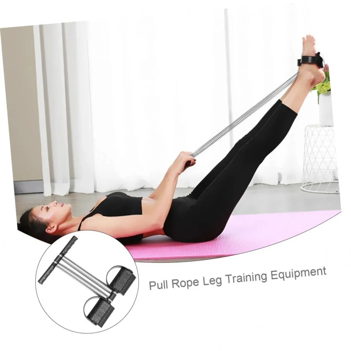 Tummy Trimmer Double Spring Exercise Machine – Leg, Thigh & Ab Exerciser
