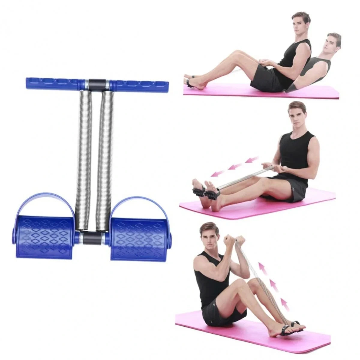 Tummy Trimmer Double Spring Exercise Machine – Leg, Thigh & Ab Exerciser