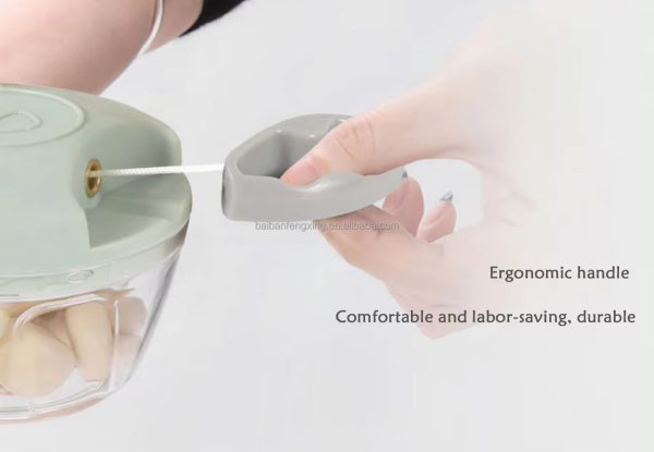 Hand-Pulled Multipurpose Chopper – Rope-Operated Vegetable & Meat Grinder