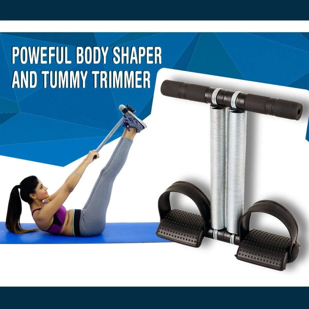 Tummy Trimmer Double Spring Exercise Machine – Leg, Thigh & Ab Exerciser